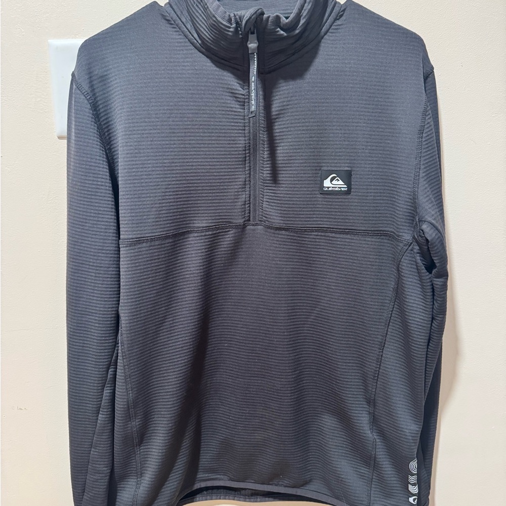 Quiksilver Charcoal Quarter-Zip Pullover